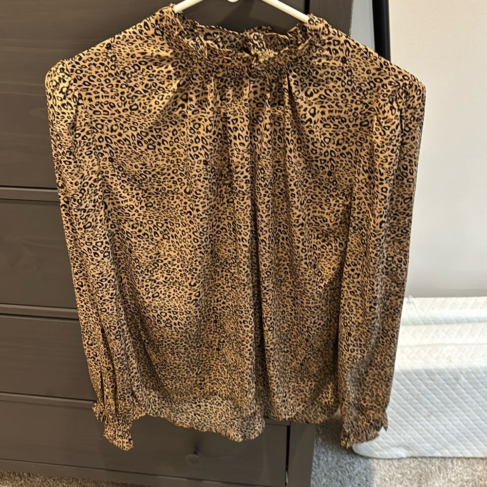 Top Style Leopard Blouse Small